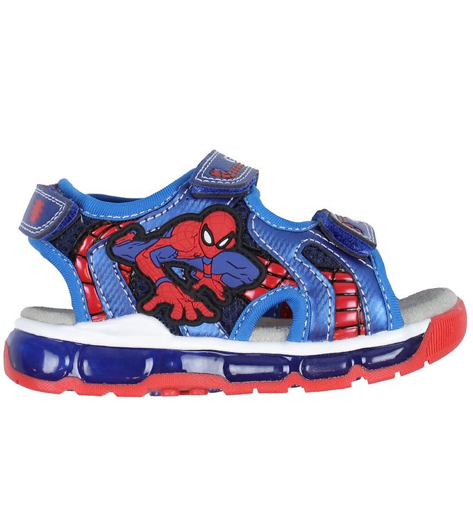 Geox Sandals w. Light - Marvel Spiderman - Navy/Royal