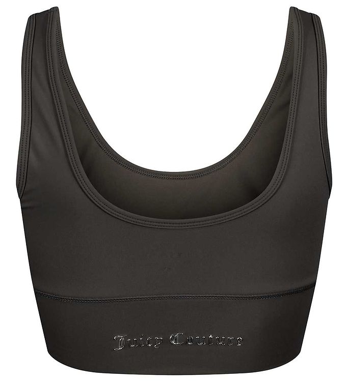 Juicy Couture Sports Bra - Peached Interlock - Black