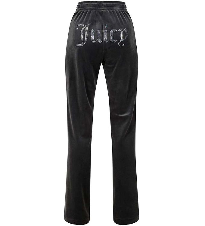 Juicy Couture Kids logo-print Velvet Tracksuit Set - Black
