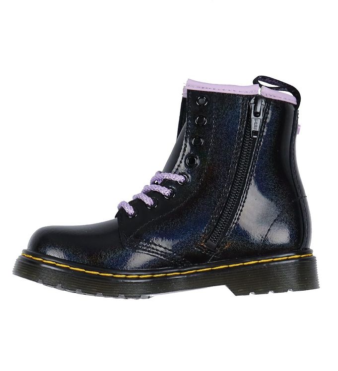 Dr. Martens Boots J - Galaxy Black/Purple Shimmer 1460 