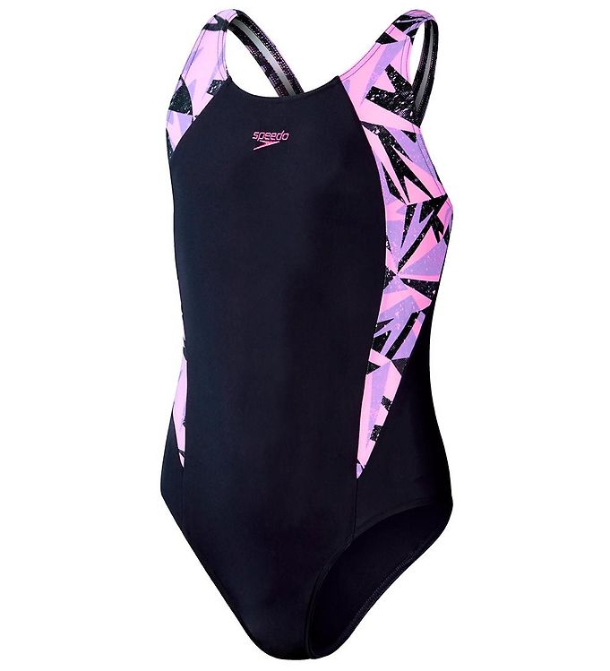 Speedo Swimsuit - Hyper Boom Splice Muscleback - Navy/Pink