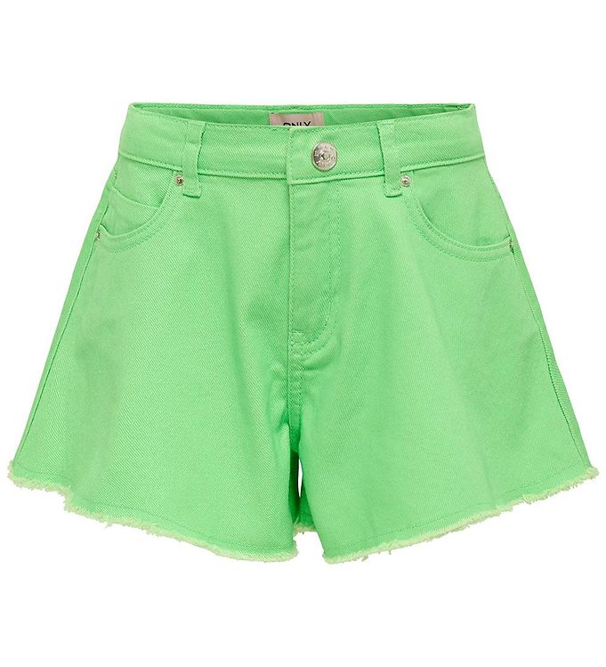 Neon green jean shorts deals