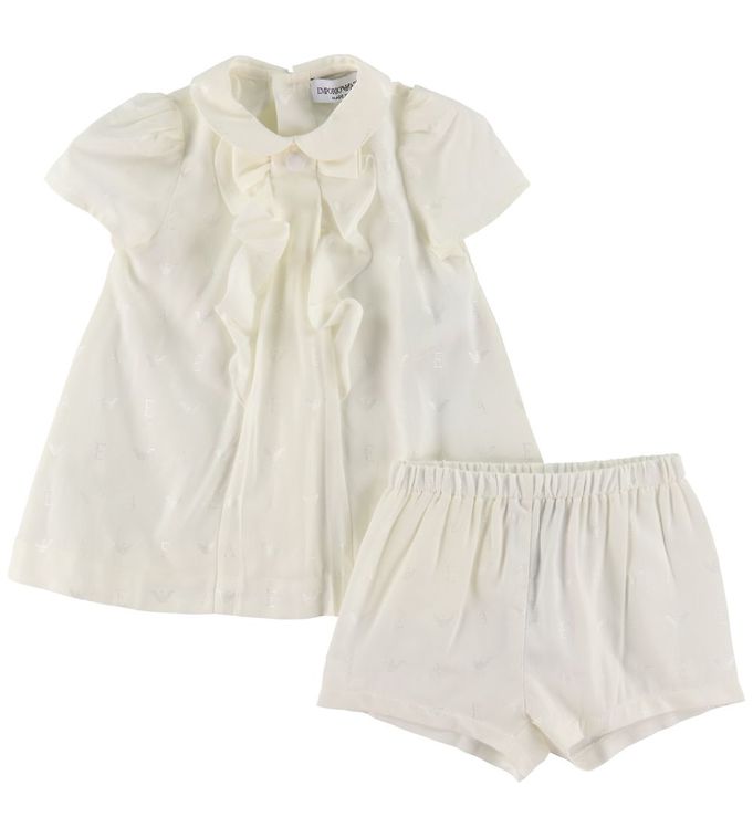 Emporio Armani Klanning M. Bloomers Off White M. Logotyper