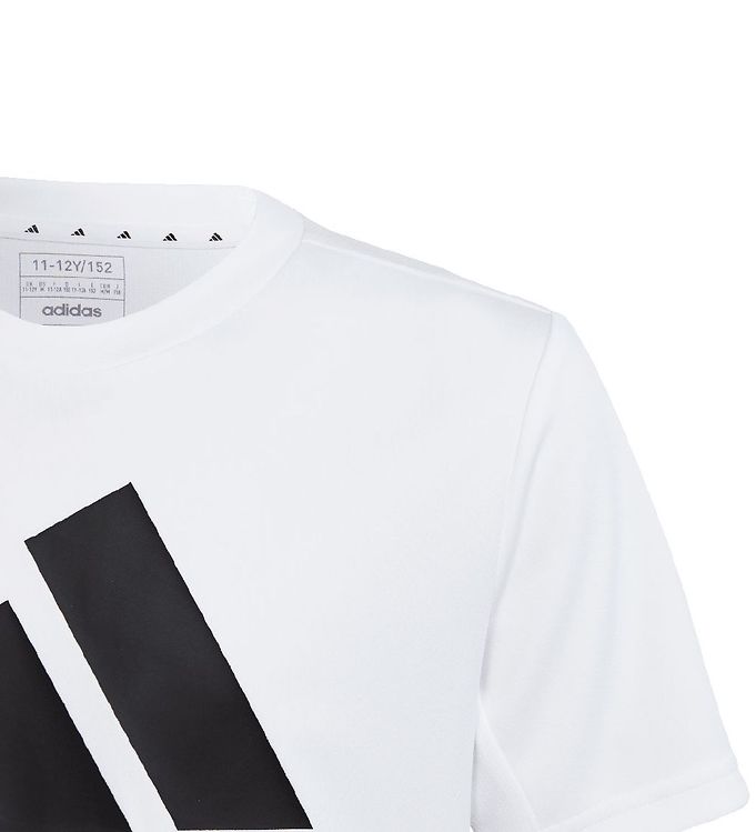 adidas Performance T-shirt - U TR-ES Logo T - White/Black | Sport-T-Shirts