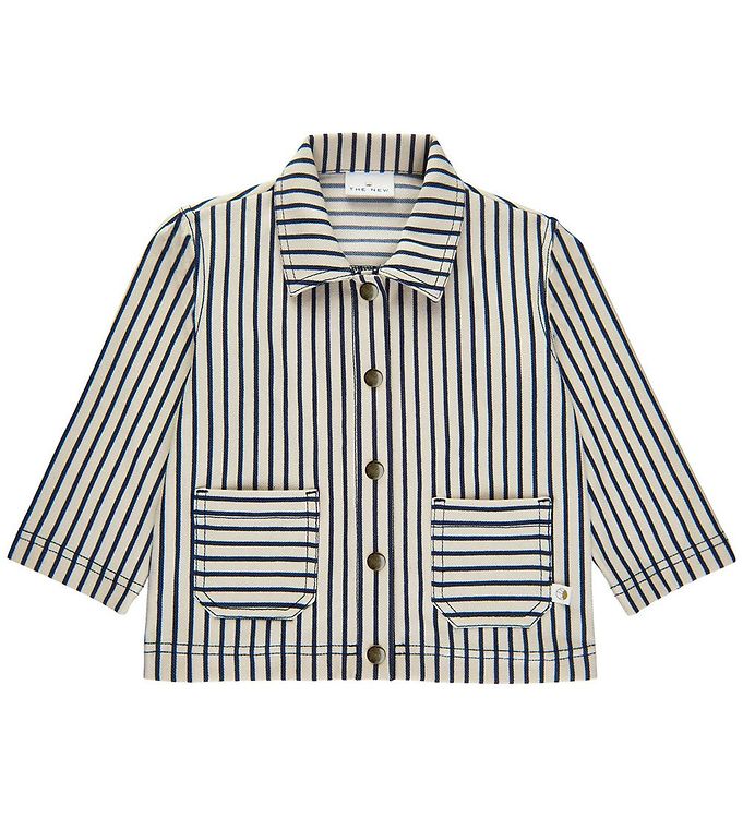 The New Siblings Skjorta Tnsfirm Marinblå Blazer