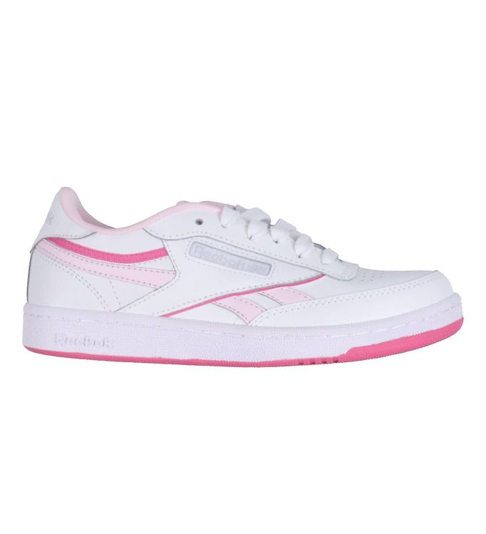 Reebok Shoe - Club - White/Pink Cheap Delivery