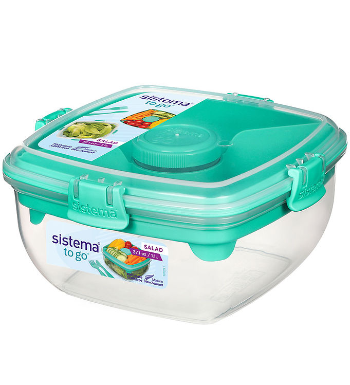 Sistema Lunchbox w. Accessories - Salad - 1.1 L - Turquoise
