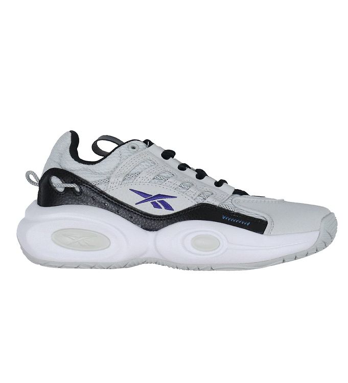 Reebok Shoe - Solution Mid Cheap Shipping - Grey/Black/Purple »