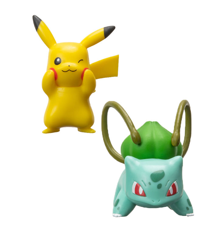 Pokémon Toy Figurine - 2-Pack - Battle Figure - Bulbasur/Pikachu