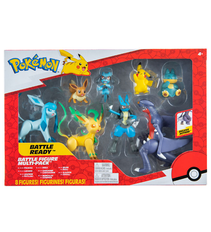 Pokémon Toy Figurine - 8-Pack - Battle Figure - Pikachu/Lucari