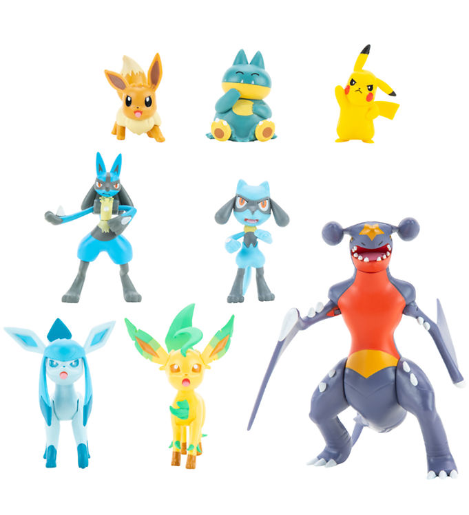 Pokémon Toy Figurine - 8-Pack - Battle Figure - Pikachu/Lucari
