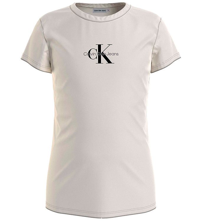 Verminderen steek map Calvin Klein T-shirt - Micro Monogram - Whitecap Grey