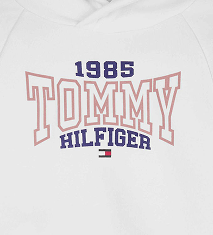 Tommy Hilfiger Hoodie - 1985 Varsity - White » Cheap Delivery