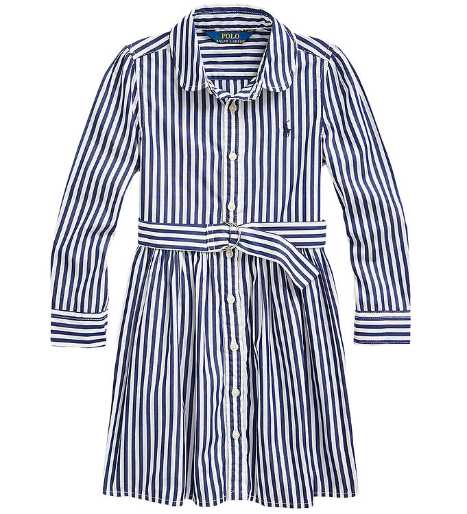 Polo Ralph Lauren Dress Core Replen Navy White Striped KW DK