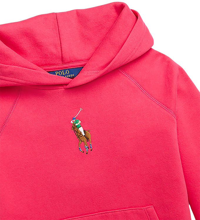 Polo Ralph Lauren Hoodie - Classic - Pink w. Logo » Buy Online
