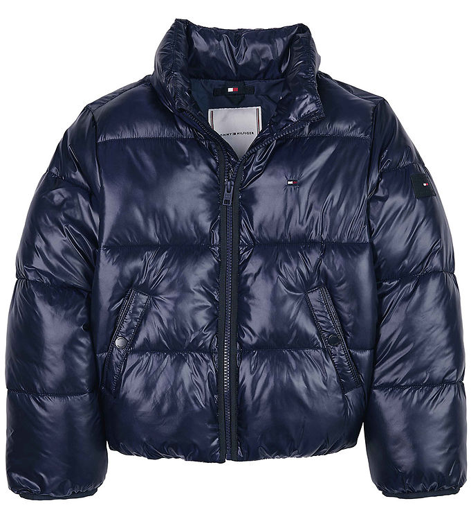 Hilfiger Padded Jacket - Glossy Pouf Desert Cloudy