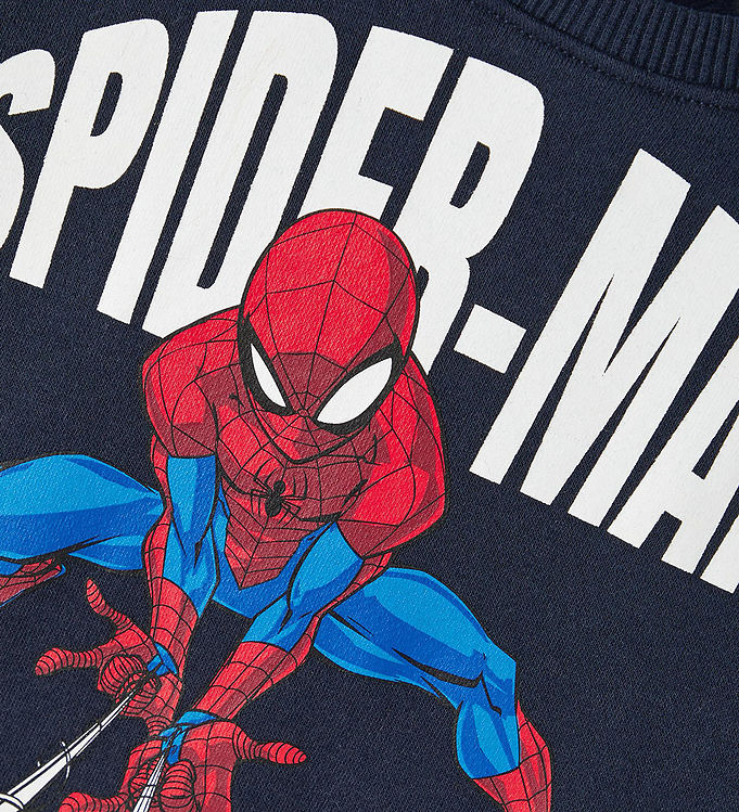 It - Sweatshirt - Noos Name Dark - NmmJox Sapphire Spider-Man