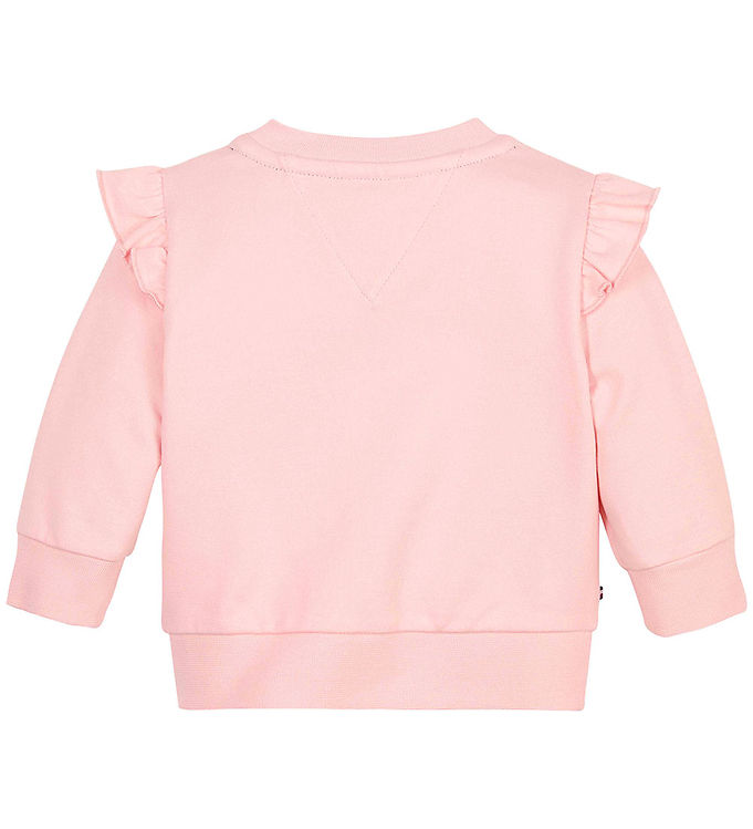 - - Monogram Baby Pink Tommy Crystal Girl Sweatshirt Hilfiger