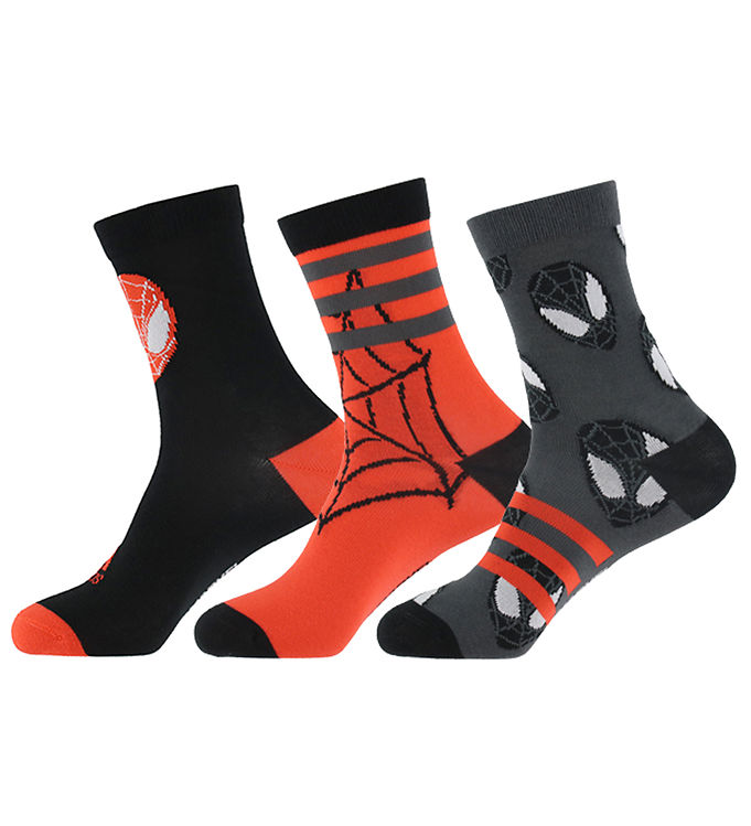 - 3-Pack Red/Black Performance Socks adidas - - Spider-MAN