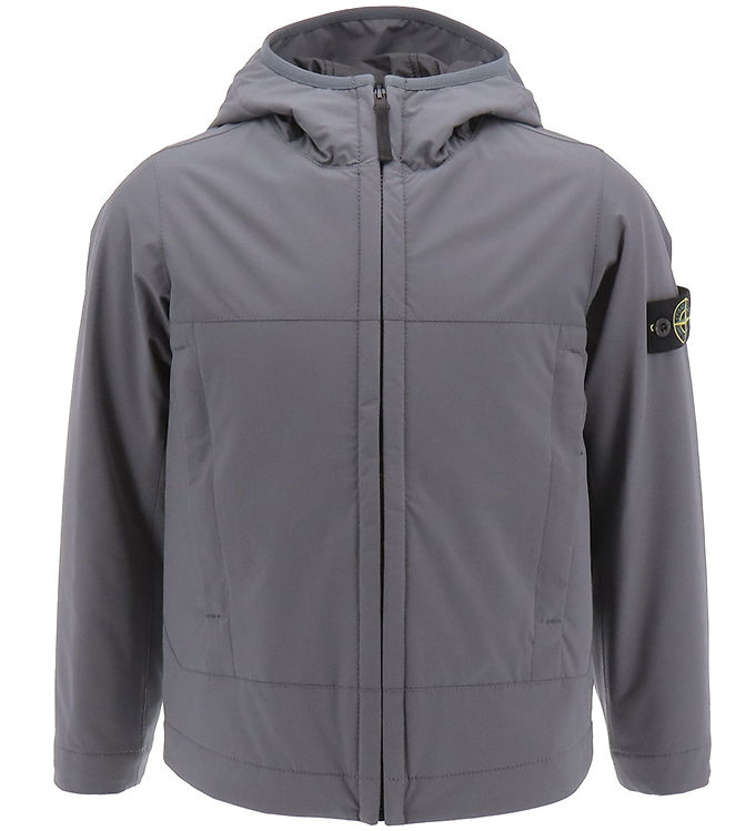 Stone Island Junior Zip Hoodie Jacket Grey Size 10 / 140