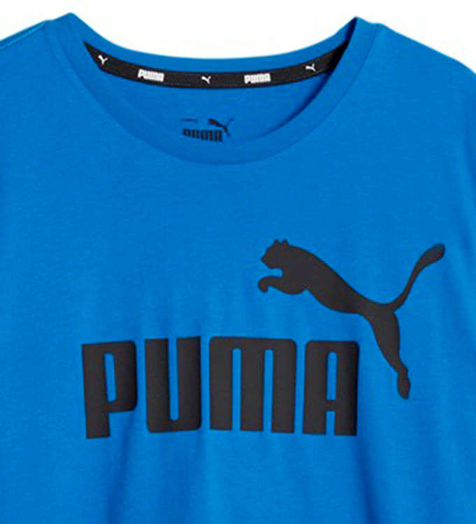Puma T-shirt - ESS Logo - Racing Blue » Fast Shipping