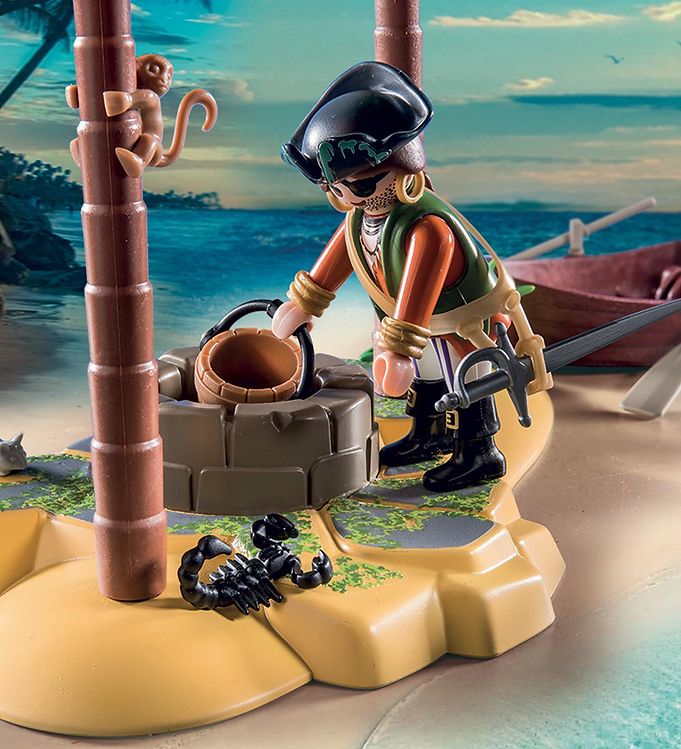 Playmobil Pirates - Île au trésor des pirates avec squelette - 70962 - 104 D