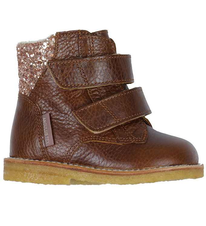 Angulus Första Kangorna Tex Cognac/maple Glitter