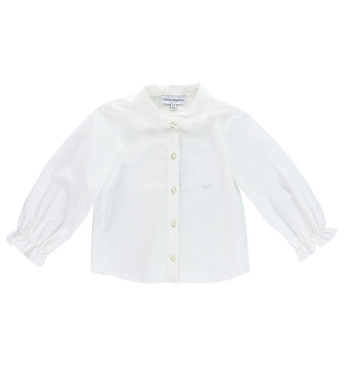 Emporio Armani Overhemd Bianco Caldo Goedkope Levering