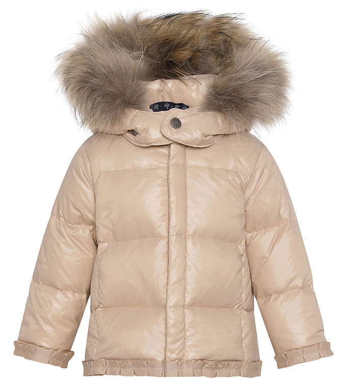 Ver de Terre Veste Doudoune av. Fourrure Mahogany Rose