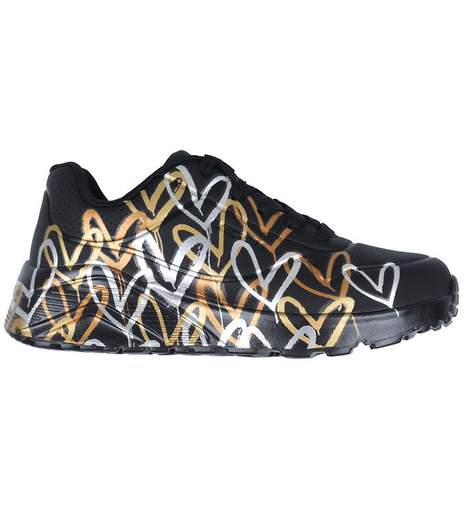 Rijke man band Demonstreer Skechers Shoe - Metallic Love - Black/Gold » ASAP Shipping