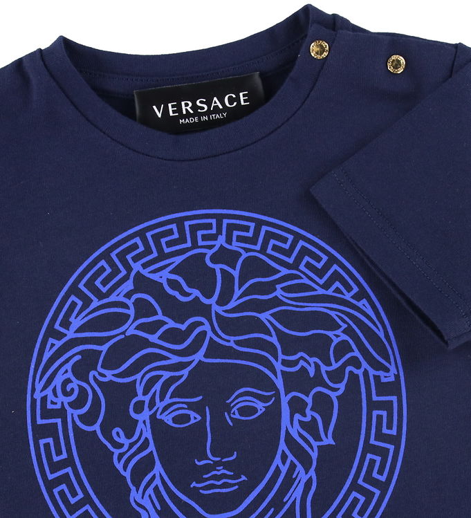 Versace blue best sale medusa t shirt