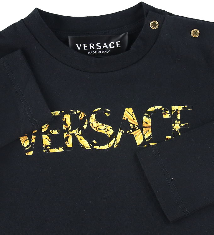 Versace Blouse - Baroque - Black/Gold » Fast Shipping
