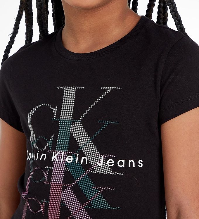 Calvin Klein T-shirt - Monogram - » Black Kids Repeat Ck Fashion