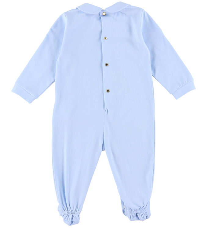 Blue versace jumpsuit on sale