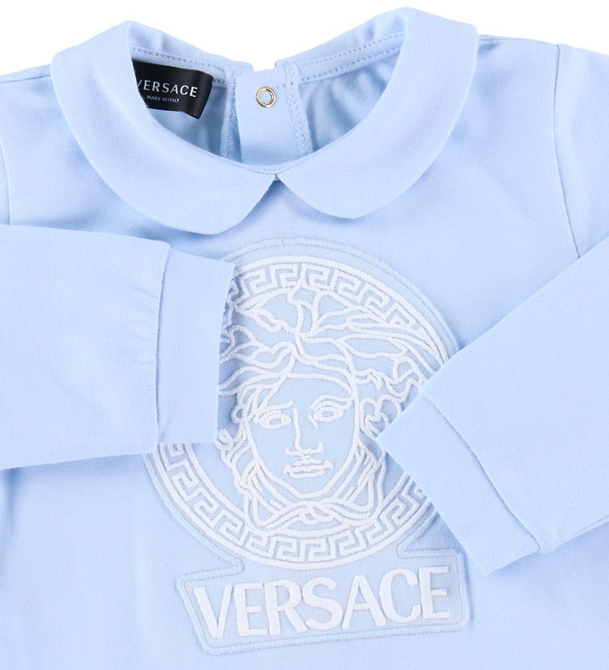 Versace Jumpsuit M f Medusa BabyBlue White Cheap Delivery
