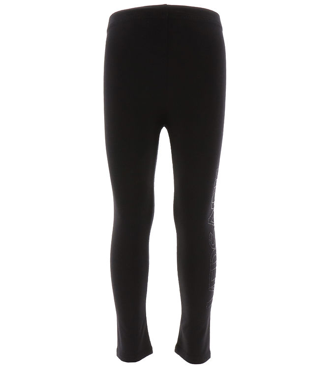 Versace Leggings - Strass Logo - Black/Black » Quick Shipping