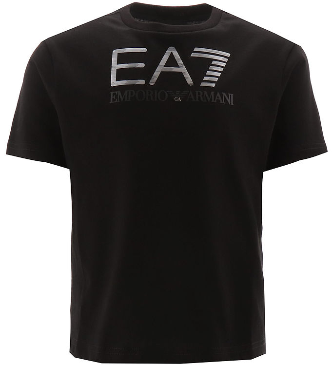 EA7 T-shirt - Black w. Silver Always