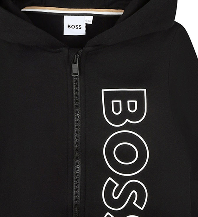 BOSS Kidswear HOODED CARDIGAN - Zip-up sweatshirt - black 