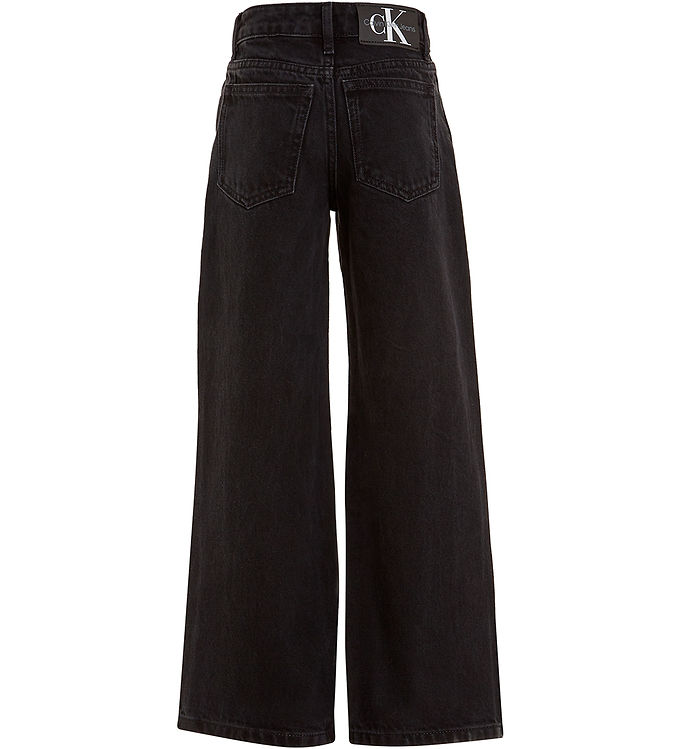 Calvin Klein Jeans - High Rise Wide Leg - Washed Black