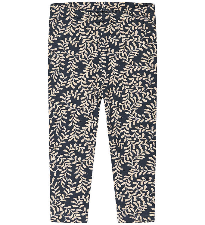 Noa Noa Miniature Leggings Baby Laikannm Tryck Dark Blue