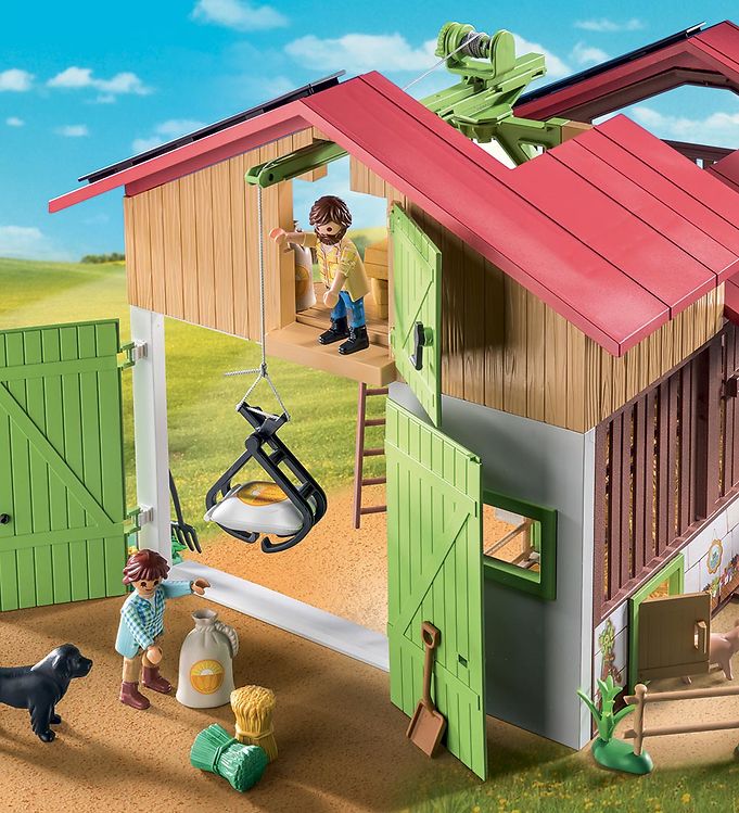 Playmobil 70132 - country la ferme - grande ferme avec silo et animaux - La  Poste
