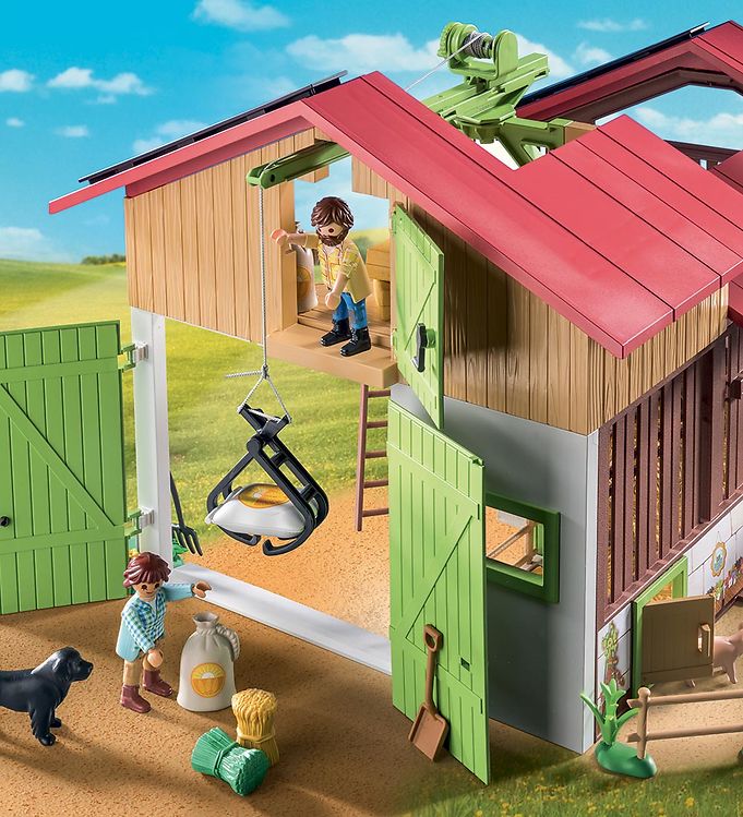 Playmobil - Grande ferme avec silo et animaux