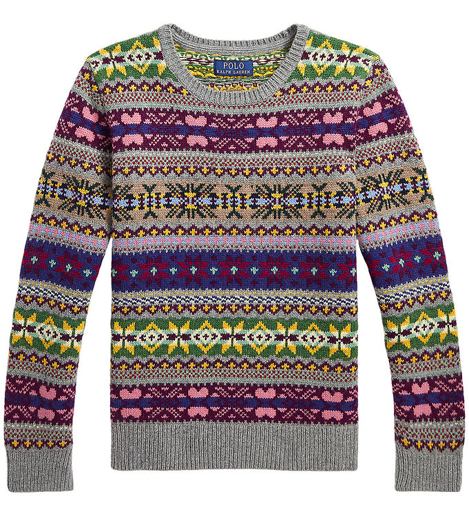 Polo Ralph Lauren Tröja Ull Flerfargad M. Mönster