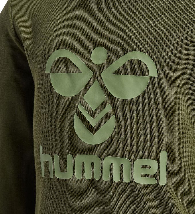 Hummel Sweatset - hmlARINE Crewsuit - Dunkelgrün » Jetzt kaufen | Handschuhe
