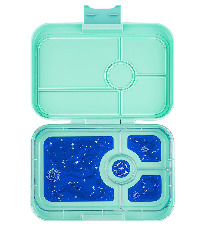 Leakproof Yumbox Tapas Bento Lunch Box - 5 Compartment - True Blue with  Groovy Tray