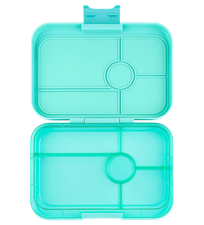 Snack Size Small Bento Lunch Box Tropical Aqua (Rainbow)