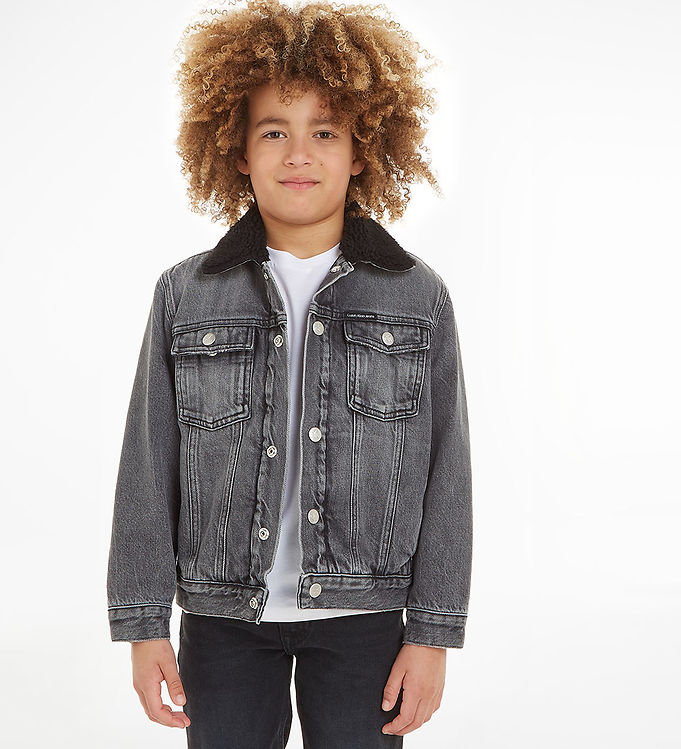 Regular 90's Sherpa Denim Jacket by Calvin Klein Jeans Online | THE ICONIC  | New Zealand