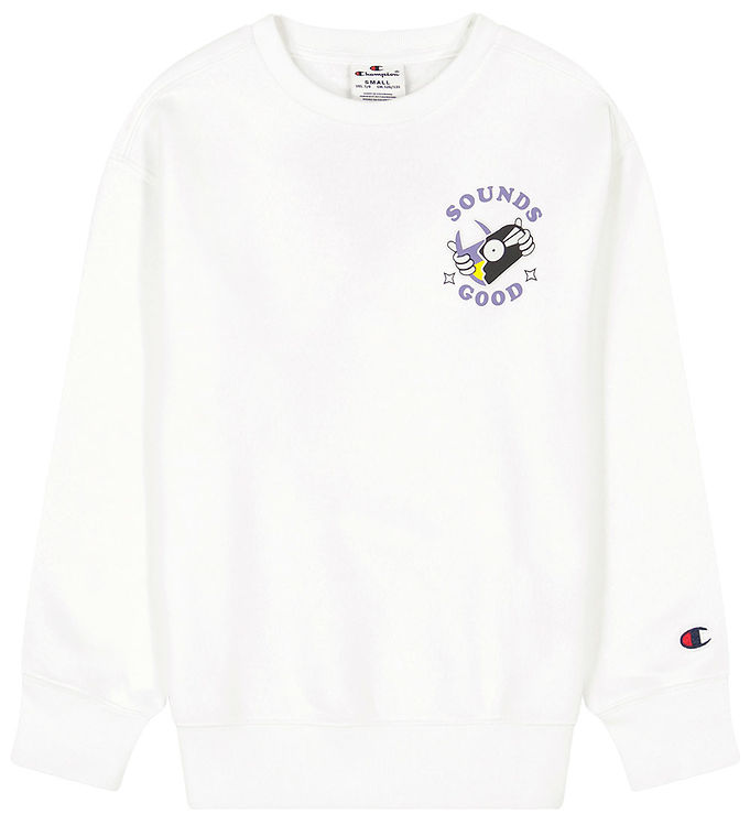 Champion Sweatshirt - Rundhalsausschnitt - Weiß » Jetzt kaufen