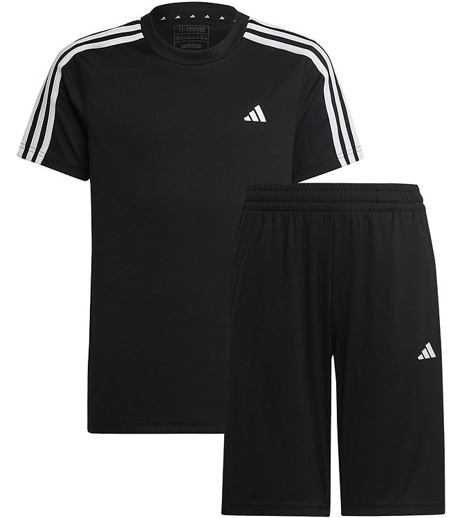 adidas Performance Shorts Set - U Tr-es 3s - Black/White