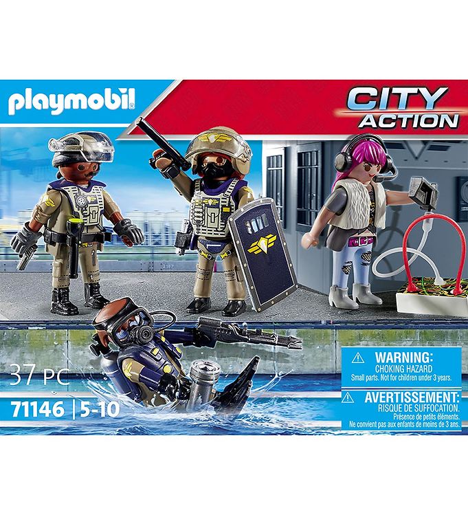 Playmobil City Action - SWAT Figure Set - 71146 - 37 Parts